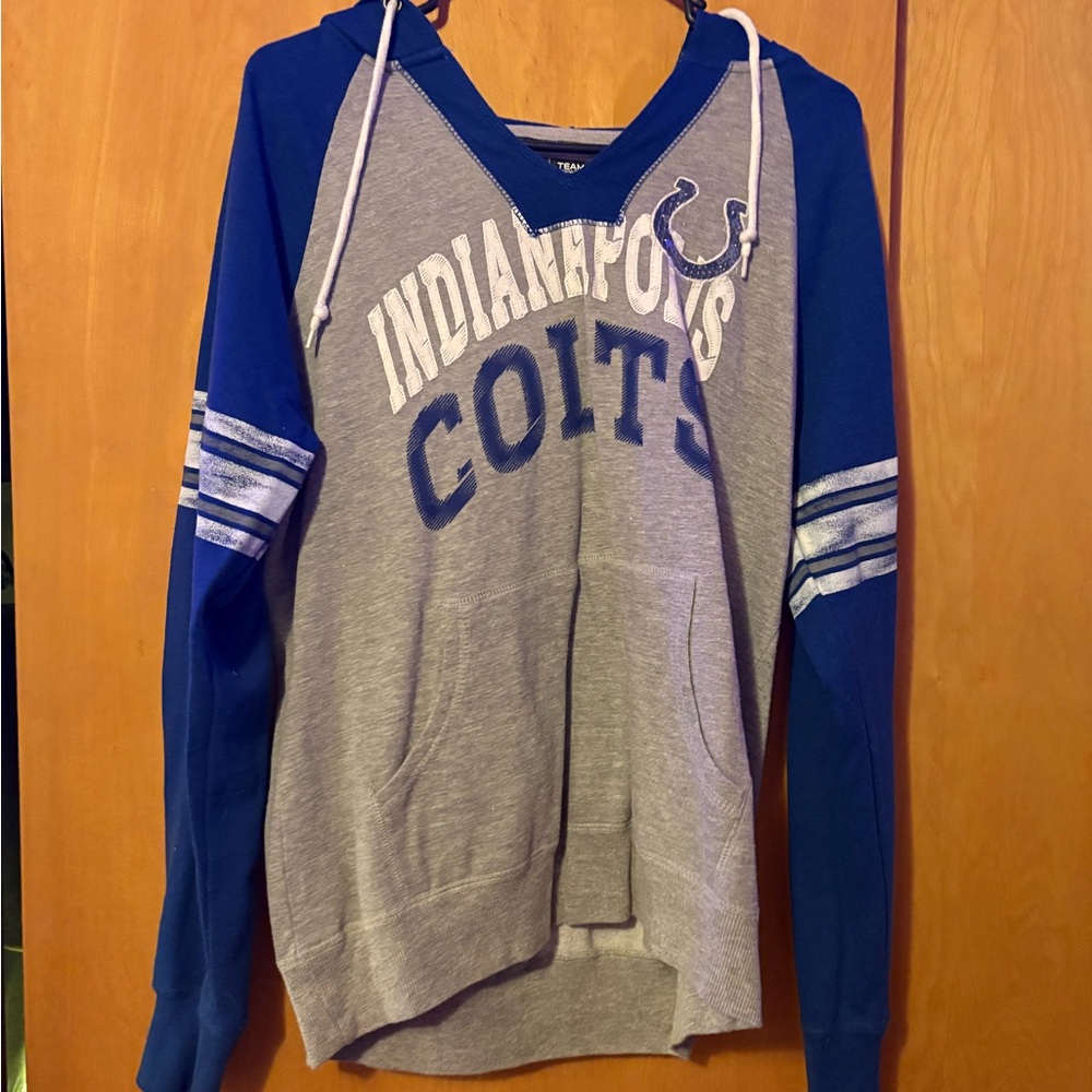 Indianapolis Colts Women's Blue and Gray Sweater